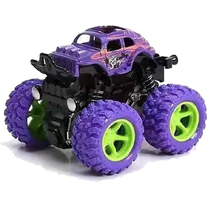 Monster Truck Toys, Friction Powered Monster Trucks for Boys, Push and Go Vehicles Toy for Kids, Inertia Vehicle, Stunt On-Road Vehicle, Great for