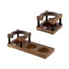 Multi-Functional Solid Wood Coffee Tamper & Distributor Base with Handle Holder
