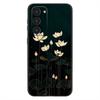 Luxury Flower Plants Fashio Phone Case For Samsung Galaxy A20,21s,22,31,32,52,53,72,73,80,91 Soft Silicone Black Cover