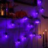 3meters Indoor Outdoor Spider String Lights 20 LED Halloween Party Props  Porch Decor