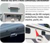 12V RV Side Air Vent Fan 25W Dual High-Power Motors Exhaust Fan Rainproof Downward Ventilation for Trailer Boat Marine Yacht Black ABS with M