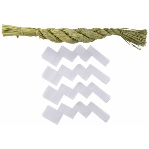 Kamidana no Sato Shimenawa (Shimenawa) for Small Shinto Altars, Approx. 37cm, Kojin (Arajin) Style, Kodoujime (Heartbeat) Straw, Traditional, New Year