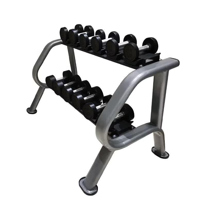 JIERUIT Rubber-Coated Cast Iron Dumbbell Set