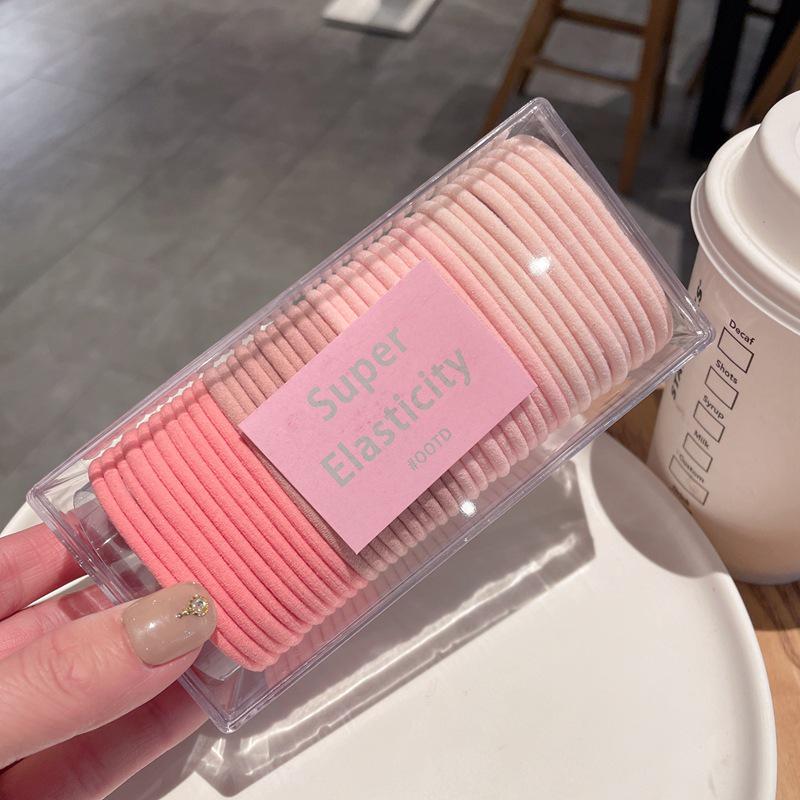 Colorful Macaron Hair Ties: Spring/Summer Elastic Bands for Ponytails