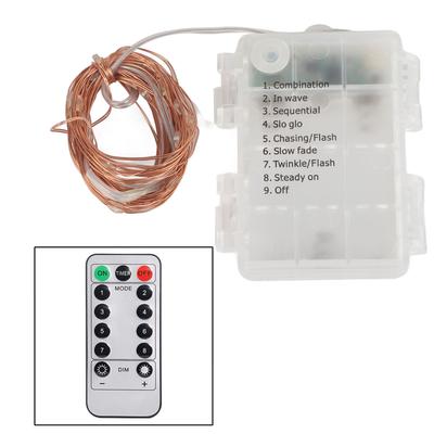 19.9ft LED Waterproof Low Voltage USB Copper Wire String Fairy Light Lamps Strip with Remote