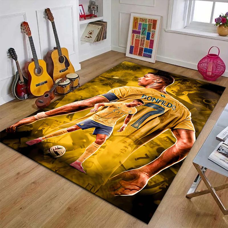 1pc Soccer 7 (4) Design Printed Area Rug Carpet for Bedroom Living Room Home Decor Rugs Mat Non Slip Mat Rug for Bedside