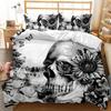 Skull Duvet Cover Set God Of Gamblers Bedding Set Poker Skeletonteens Adults Skull Double Queen King Size Polyester Qulit Cover