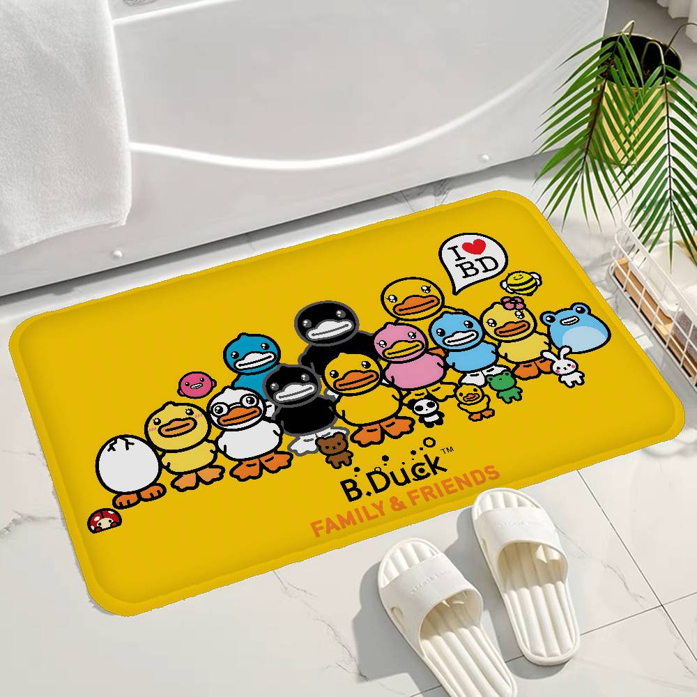 B-B.D-Duck CARTOON Kitchen Mat Kids Room Bedroom Decoration Balcony Anti-Slip Doormat Living Room Alfombra