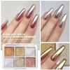 Solid Magic Mirror Powder: 6-Color Nail Salon Special 2024 - Super Bright Aurora Edging Mirror 3D Sunglasses Effect.