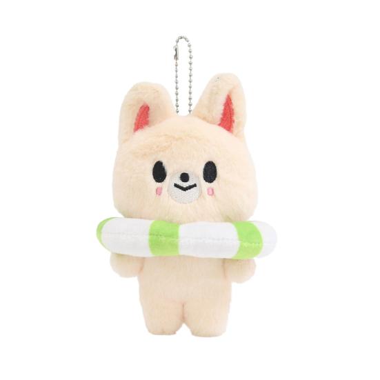 Keychain Plush Pendant Anime Stuffed Figure Wearing Swim Ring Throw Pillows Keychain Pendant Room