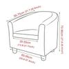 2pcs/set Jacquard Club Tub Chair Cover Elastic Single Armchair Protective Case Pet-friendly Couch Cover with Cushion Cover Home