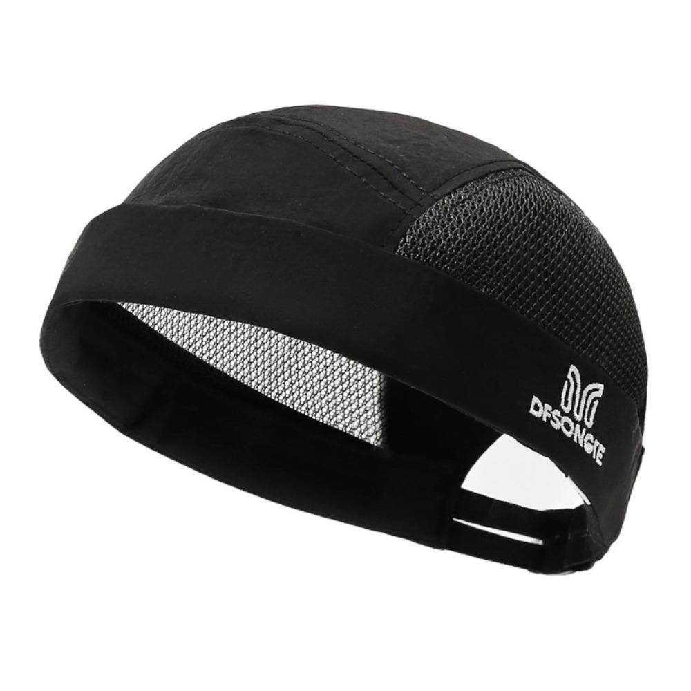 

Fashion Vintage Hip Hop Hat Street Style Cotton Skull Hat Breathable Adjustable Brimless Beanie Hat For Men Women