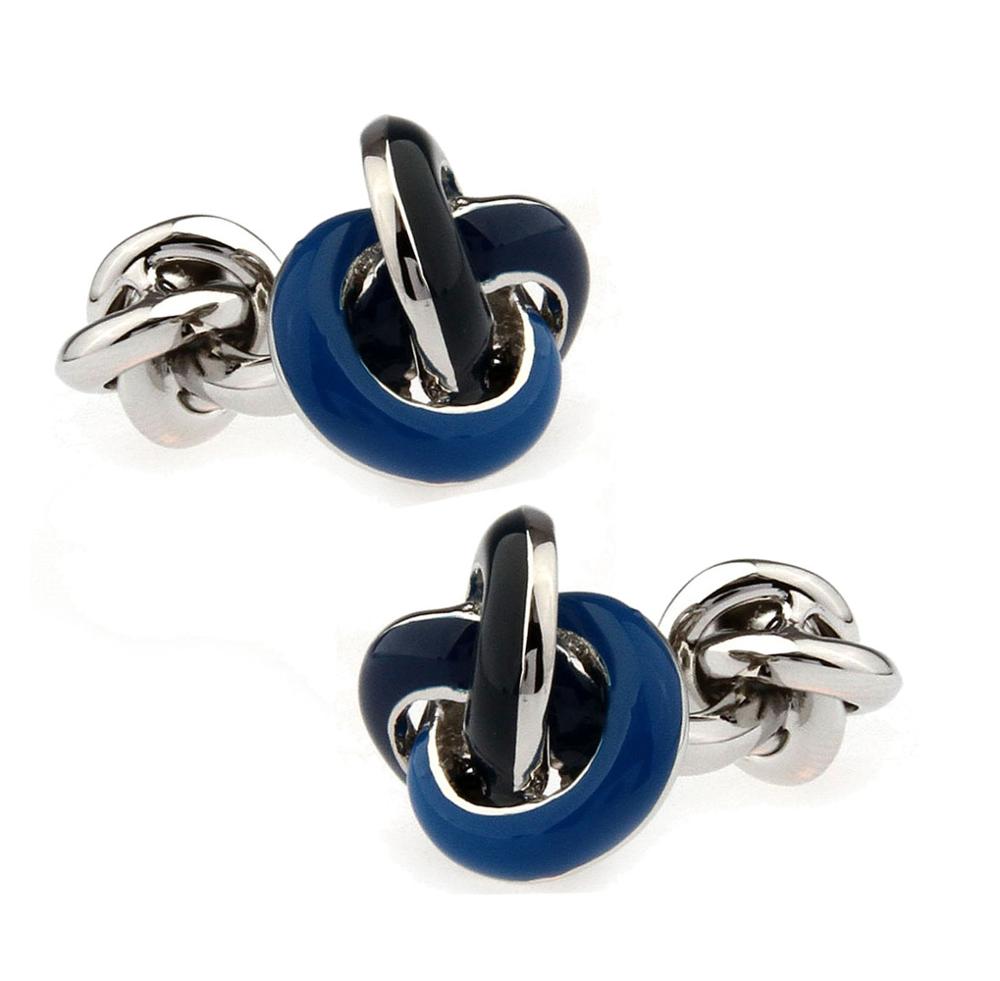 Black Cufflinks For Men Fashion Knot Design Top Quality Copper Sale Cufflinks Whoelsaleretail