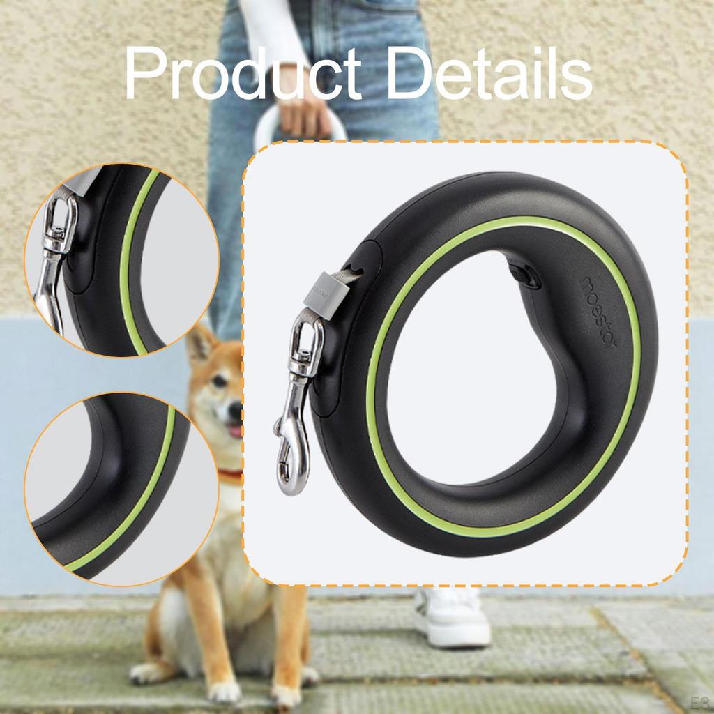Practical Retractable Dog Leash, Wearable Traction Rope, Ergonomic 360° for Medium Small Dogs