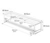 Yamazaki Tower Stovetop Back Rack with Exhaust Vent for 60cm W70 x D18 x Sliding Exhaust Vent Cover with Product 5268 Cover, Stoves, White, Approx.