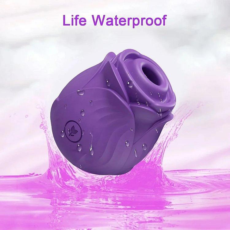 Rose suction toy 10-speed vibrator 3 in 1 vacuum stimulation G-spot oral nipple clitoris anal sex toy adult female toy