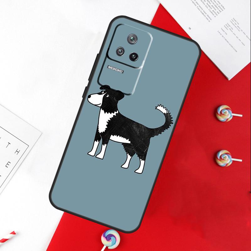 Border Collie Dog Cover For Xiaomi 14 Ultra 15 13 11T 12T 13T 14T Pro POCO X7 Pro X3 X5 X6 M6 F5 F6 Pro Case