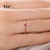 Anillo de dedo con incrustaciones de circonita cúbica para mujer, regalo de joyería de compromiso de boda