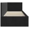 Corner Bed Frame with Headboard Black 80 Cm X 200 Cm Velvet