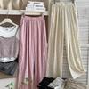 Summer Polka Dot Ice Silk Loose Casual Wide Leg Pants