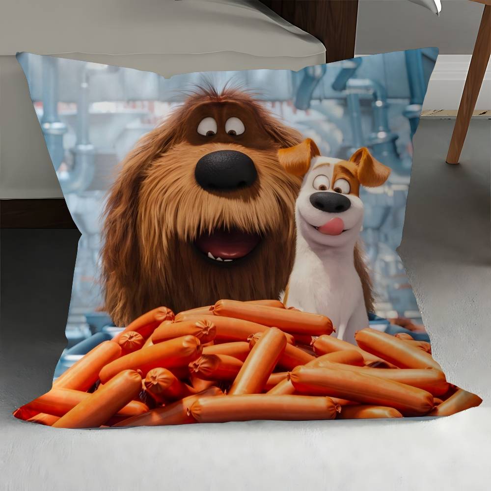 The S-Secret Life Of Pets Pillow Gift Home Office Decoration Bedroom Sofa Car Cushion Cover Case 45x45
