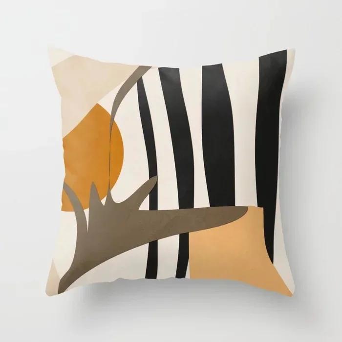 Nordic Abstract Geometric Collection Printed Sofa Cushion Cover Pillowcase Home Decor Party Car Bedding