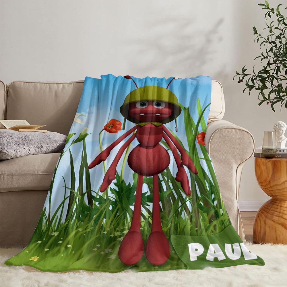 RIPMMaya The Bee With Flowers Throw Soft Flannel Throw Summer Blanket Lightweight Cozy Nap Blanket for Sofa Bed TravelR-I-P