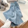 Uncle Radish Straight Jeans Casual Pants Children's Spring Elastic High Waist Loose Skinny Wide Leg Pants
