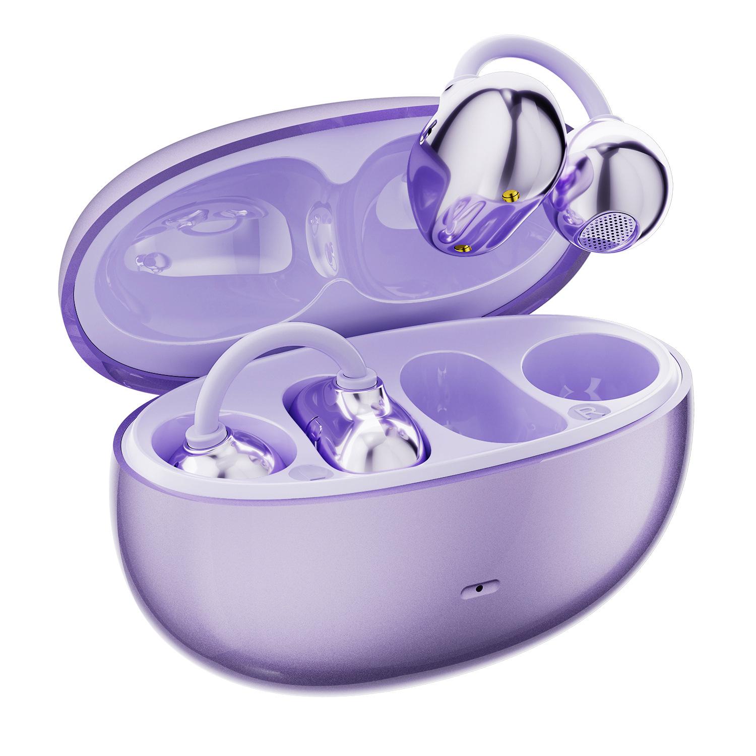 

SK50 Bluetooth Clip-on Sports Earphones - Secure, Non-In-Ear, Ideal for Active Use фіолетовий