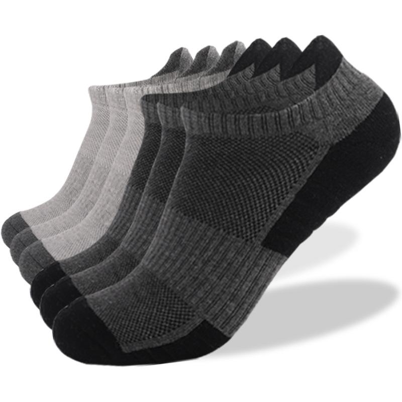 Updated Men Athletic Socks Women Sport Cotton Breathable Thick Towel Bottom Ankle Sock Outdoor Use Fitness Running Low Cut Short Socks