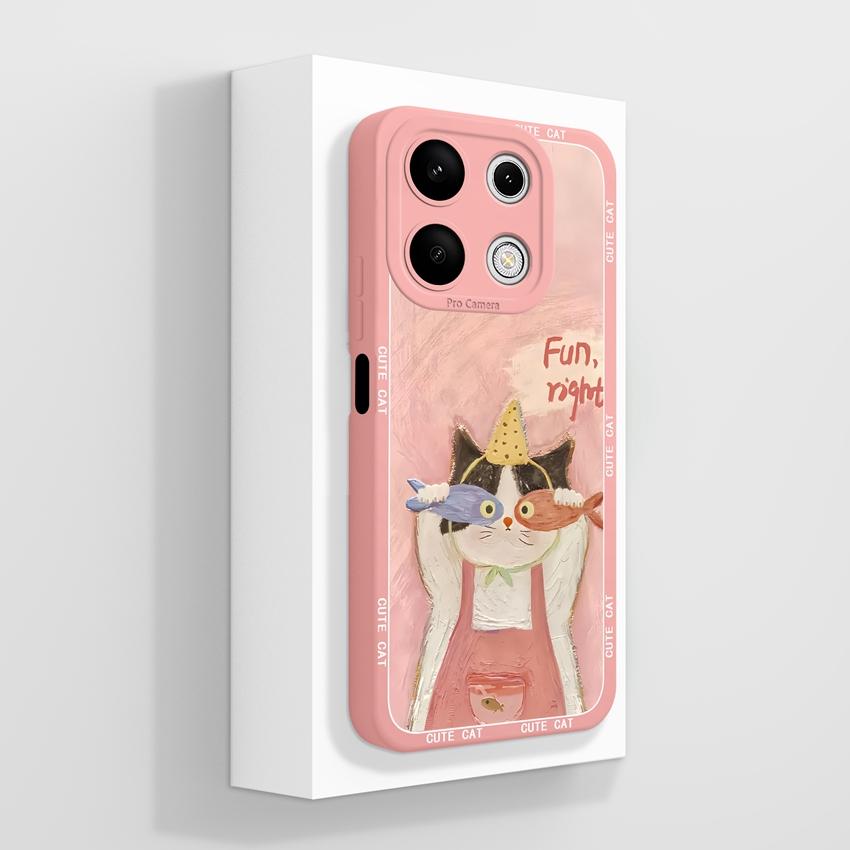 Pre telefón Xiaomi Redmi Note 13 12 14 Pro 13R 12R 14S Puzdro na telefón Pekný fialový vzor srdca pre milovníkov Mäkký silikón Vysoká kvalita Protišmykové puzdro Pre kryt Redmi
