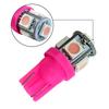 10pcs Pink Purple T10 158 192 194 168 W5W 5050 SMD 5 LED Car Wedge Tail Side Lights Lamp Bulb Dome License Map Light Accessories Dome Lights 6