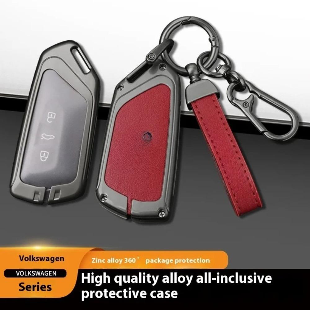 Für Volkswagen VW GTD Magotan Golf 8 MK8 ID.3 ID.4 ID.6 Zubehör Auto TPU Zinklegierung Schlüsseletui Tasche Autoschlüsselanhänger Metallschlüsselhülle