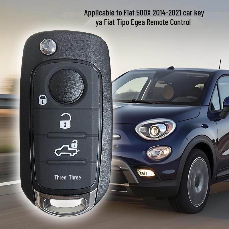 

Compatible with Fiat 500/500X Smart Key SIP22, MQB/48 4A Chip, 433MHz 4 Buttons чорний