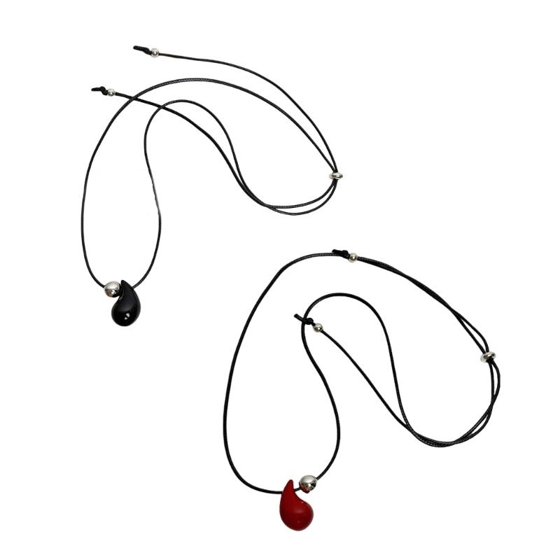 Fashionable Teardrop Necklace Craft from Sturdy Alloy Accessory for Everyday Wear and Special Occasions Daily Use