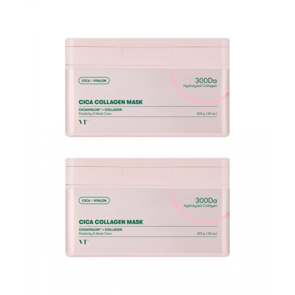 Vt Cosmetics [2pack] Vt Cica Collagen Mask 30 Sheets X 2 NONE