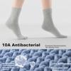 HLA Socks Unisex Mid-Calf 100% Cotton Deodorant Anti-Pilling Solid Color Sports Casual Mid-Length Socks 5 Pairs Pack