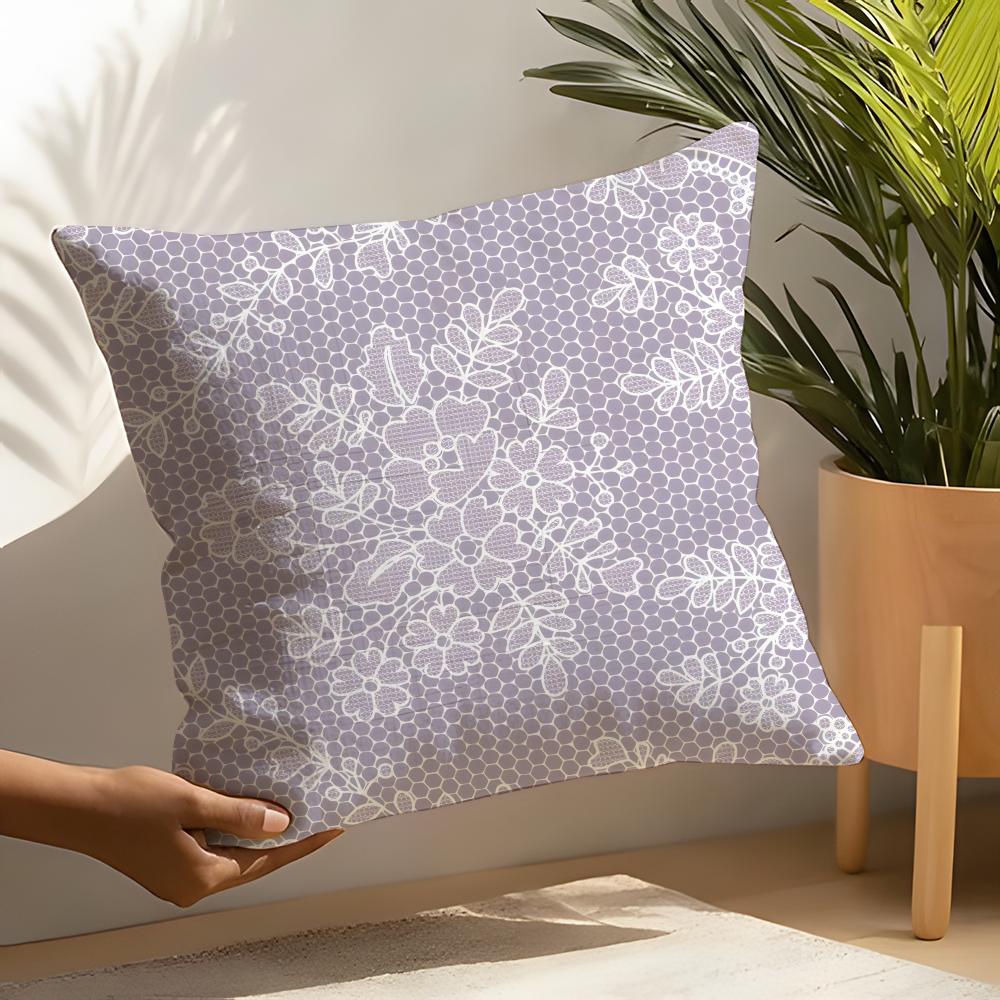 Lace pattern Pillow Case Home Living Room Decoration Linen Pillow Cases Cushion Cover