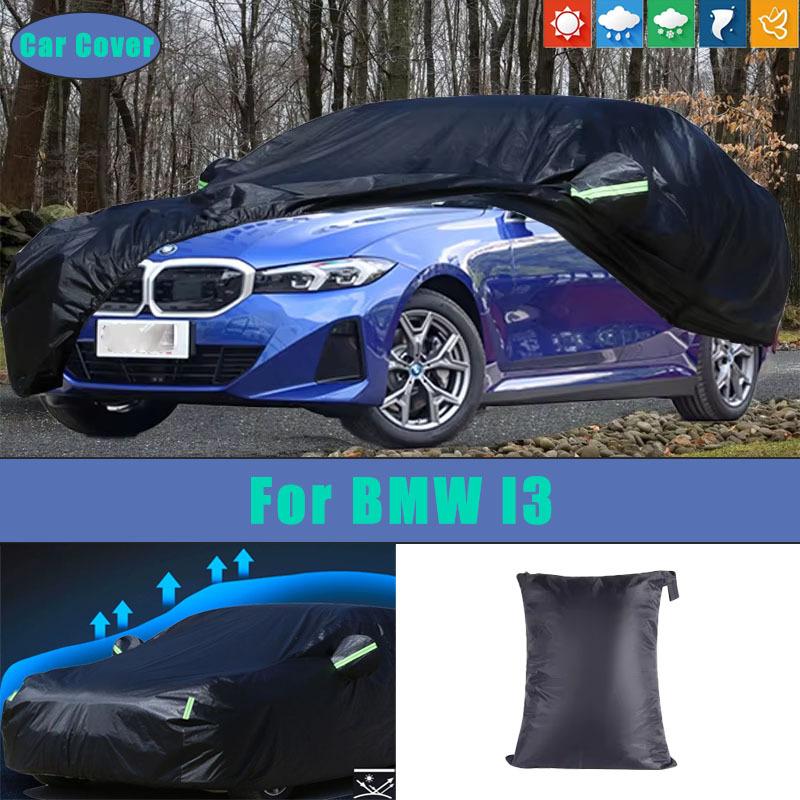 For BMW I3 Black Car Covers Outdoor Waterproof Dustproof Sun Rain Snow Protection Thick Oxford Cloth Full Outer Cover