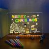 Drawing LED Board with Light, USB Powered Erasable 7 Color Message Note Board for Kids with Markers & Stand, Birthday Xmas Gift
