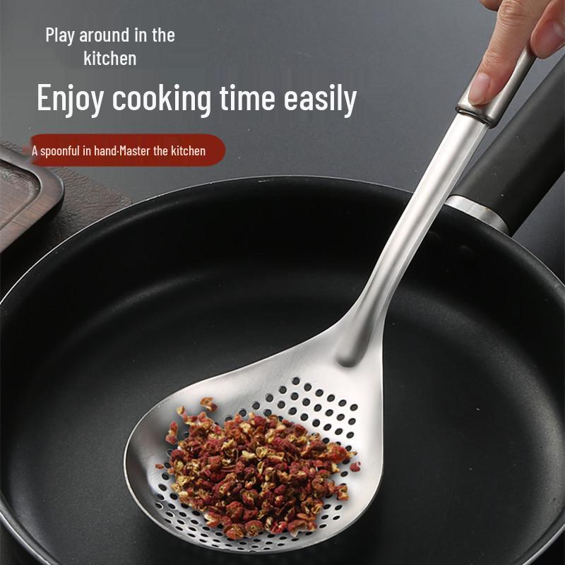 Nemagnetický nerezový cedník: Naběračka na pepř, Kuchyňský cedník na nudle a knedlíčky, Filtr na smažící olej.