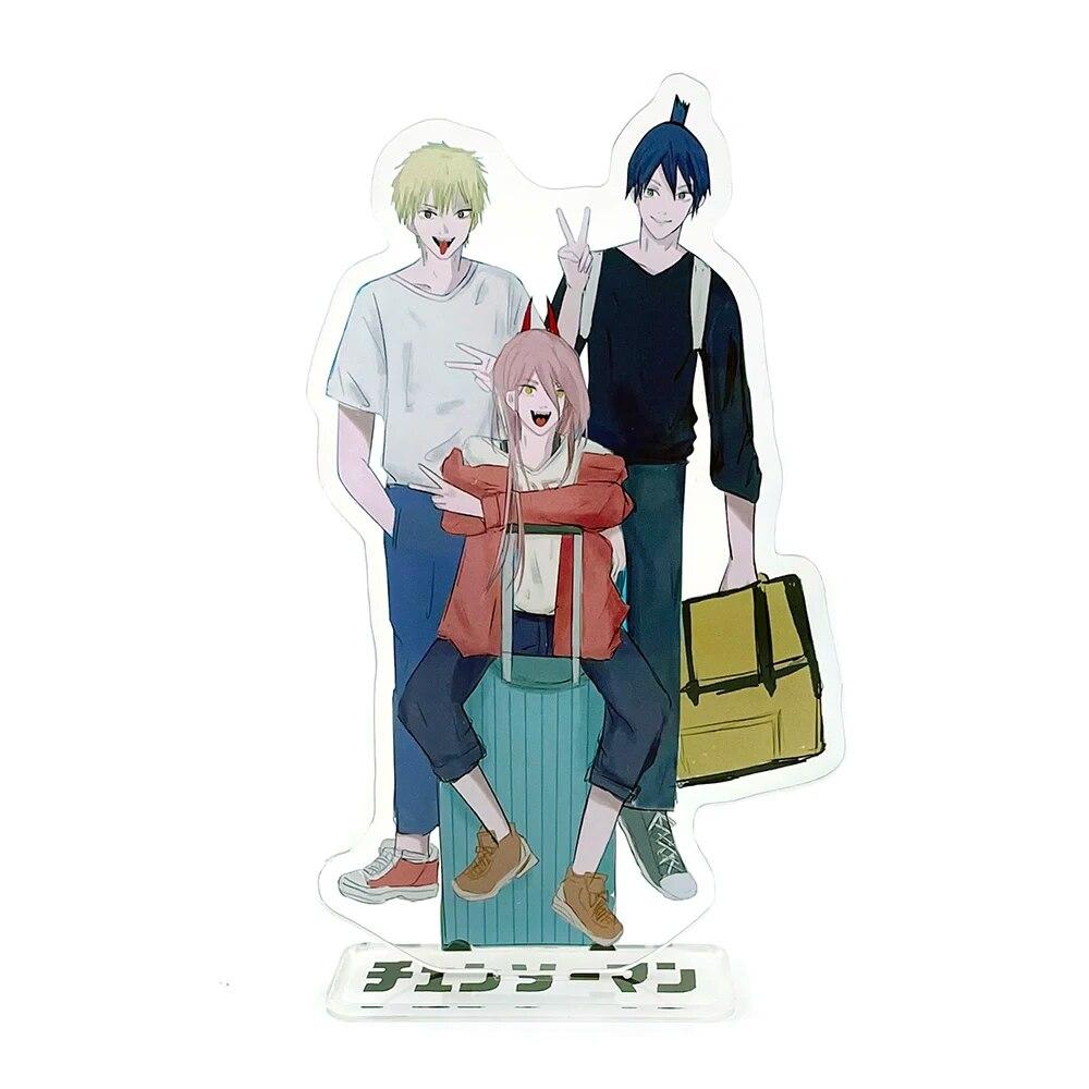 Kettensägenmann Makima Power Denji Aki Hayakawa Spiel Acrylständer Standee Spielzeugfigur