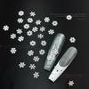 Snowflakes Winter Nail Sequins Sparkling Christmas Flakes Spangles Nail Art Decoration Sticker Tips Nail Charm Manicure Salon