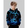 Autumn Cartoon Pattern 3D Printed Top Fashionable Casual Long Sleeved Children's Boy Hoodies