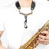 Saxophone Strap Adjustable Neck Strap Saxophone Harness Leathers Padded Soft Neck Sling Comfortable and Breathable