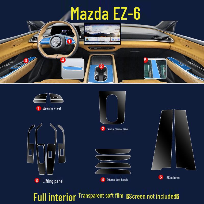 2024 Mazda EZ-6 Interior Trim & Screen Protection Sticker