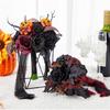 Halloween Wedding Bouquets with Pumpkin for Bride and Bridesmaids, Bridal Bouquets Wedding Bouquets with Ribbon