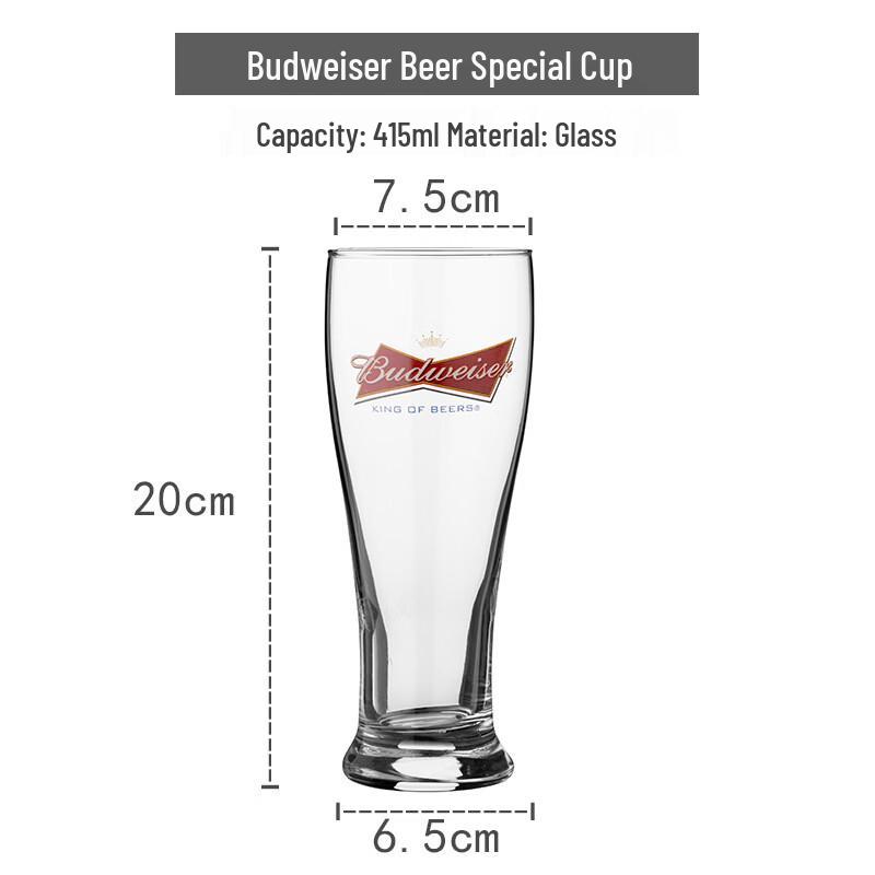 

Set of 2 Imported Beer Glasses for Kirin, Qingdao, and Budweiser