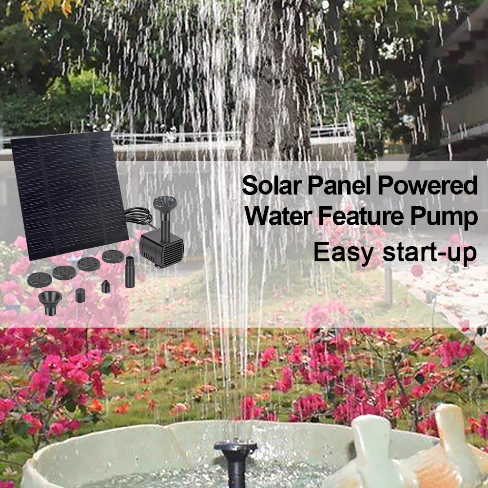 Solar Water Fountain Pump Solar Fountain Pond Pump Kit Solar Powered Fountain Water Pump for Garden Pool Pond Aquarium Fountain