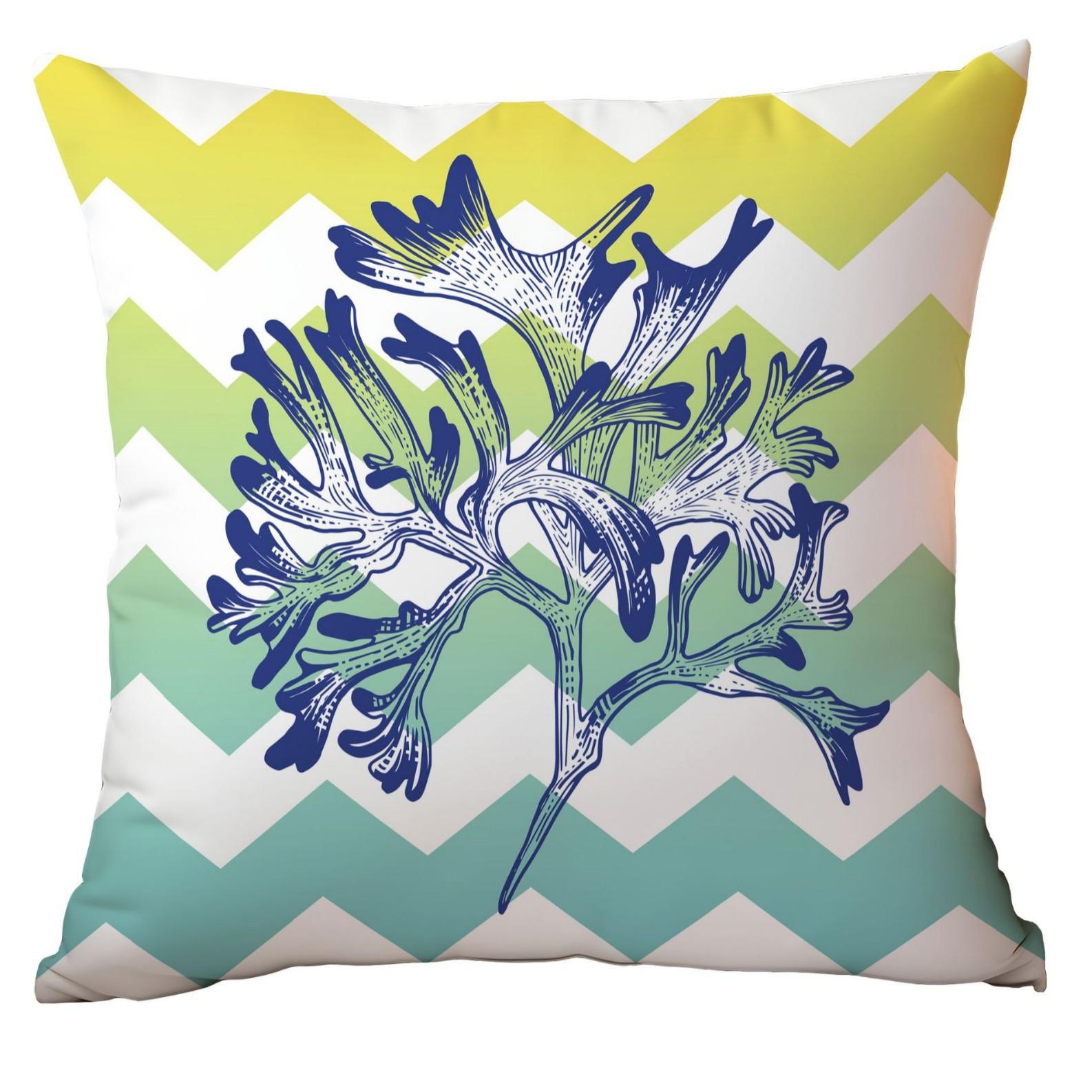 

Морской Биополиэстер Наволочка Полосатый Принт Наволочка Домашняя Диванная Наволочка 45 * 45Cm